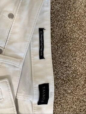 Talbots White Straight Leg Crop Jeans, sz 4